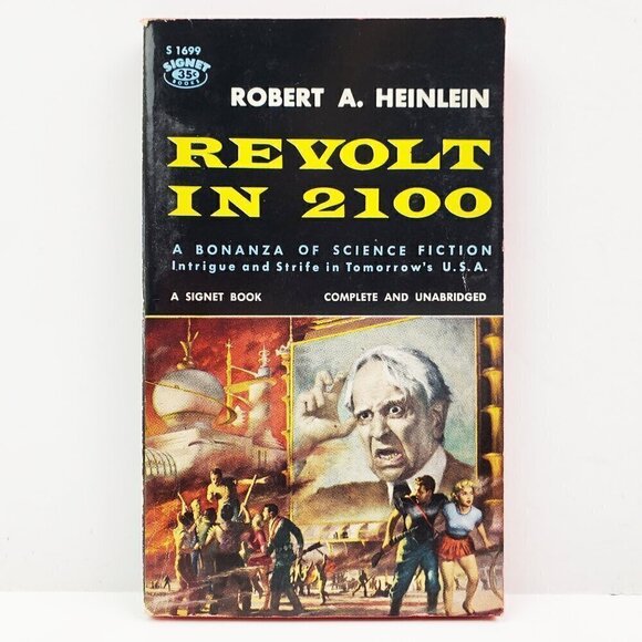 Revolt 2100 Robert A Heinlein Bonanza Science Fiction Book 1959 Seemingly Unread - Picture 1 of 10